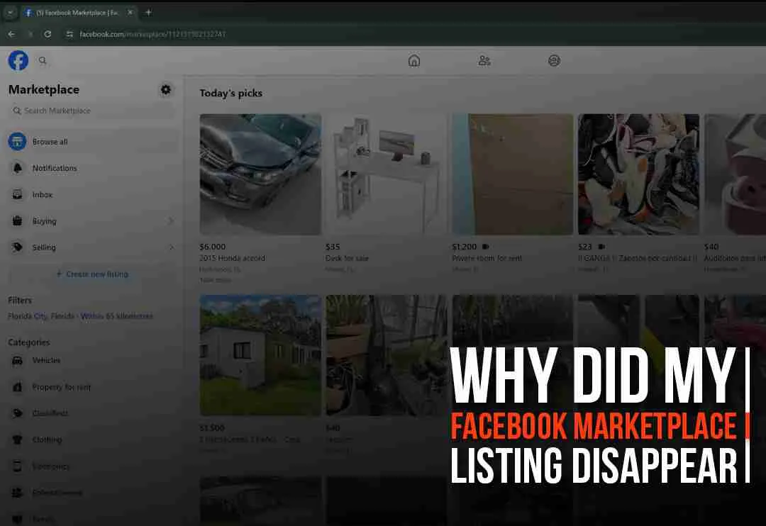 Why Did My Facebook Marketplace Listing Disappear? A Comprehension Guide